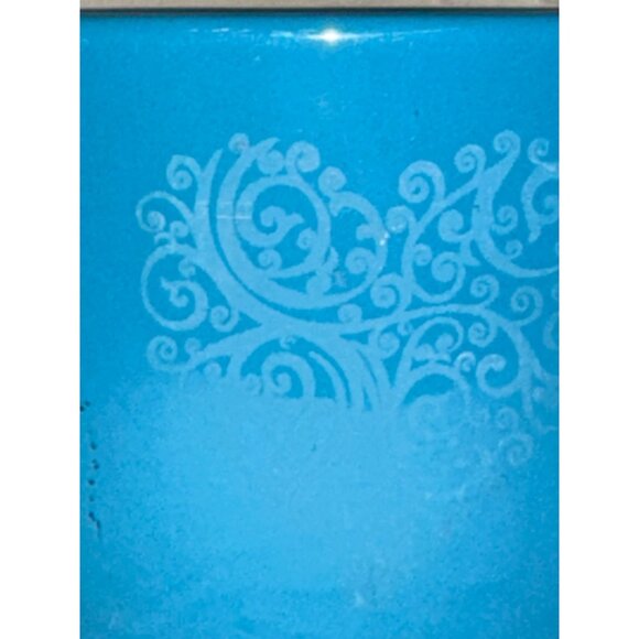 Room Essentials Blue Stoneware Mug 12 Oz Swirl Heart Design Dishwasher & Microwa - Picture 2 of 5